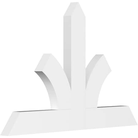 Ekena Millwork Richland Architectural Grade PVC Gable Bracket, 36"W x 24"H x 2"D x 4"F, 16/12 Pitch GBP036X24X0204RIC00